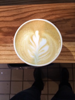 forgot to post this happy latte leaf from