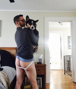 jockguy95:Two of my favorite things - dogs and men in jockstraps CLICK HERE TO ENTER OUR 躔 JOCKSTRAP GIVEAWAY 