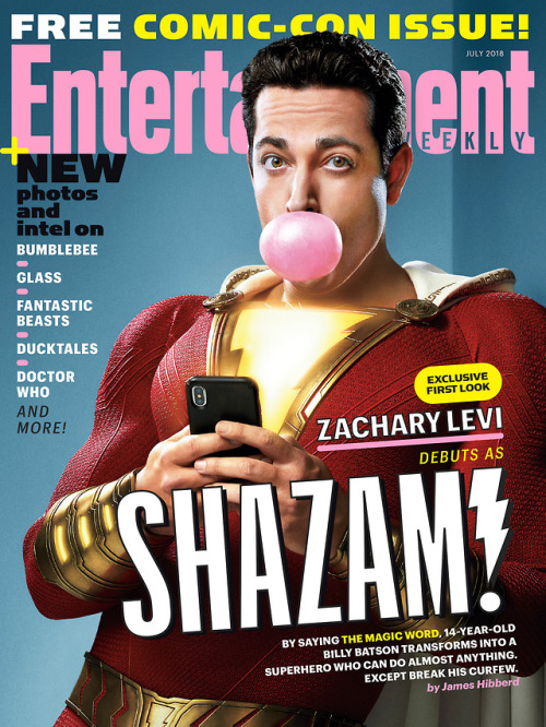 demifiendrsa: Entertainment Weekly cover featuring Shazam! movie.