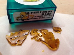 purebalancedlove:  Dabbing on some super lemon haze , dewaxed shatter. Perfect before bed 👌💨 