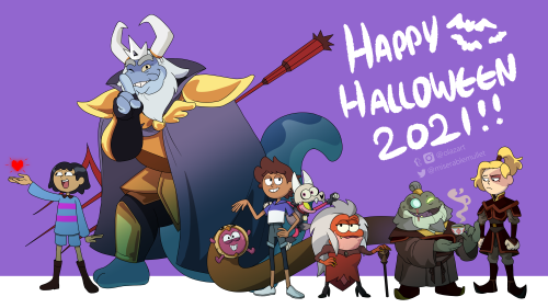 i drew a bunch of crossover costumes with the amphibia characters for halloween, enjoy!