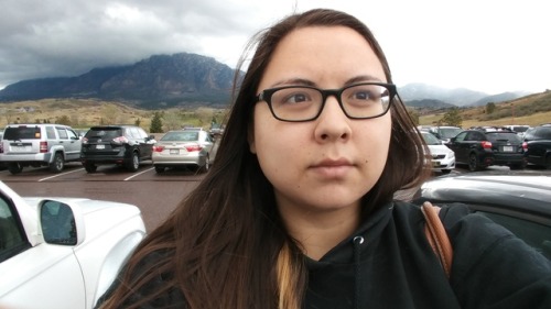I always feel self conscious taking selfies in public but i thought the rainy clouds looked lovely against the mountains today