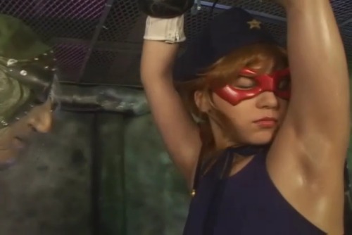girlsarmpits: Aya Natsuki (Aya Mizuki) as a superheroine called Star of Celine getting tied up with 