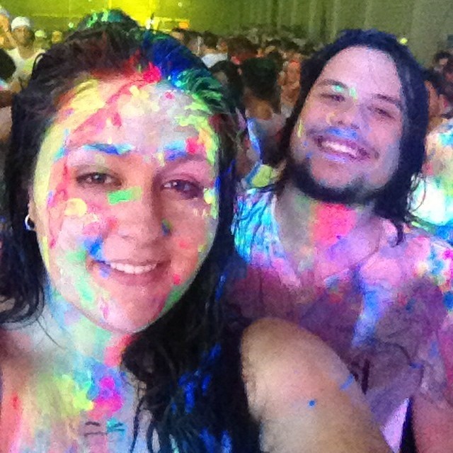 It was such a crazy night at #ultraglowmelbourne 😄 partying with my best friend/boyfriend/thunder