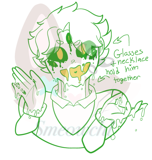 Final Version - Ive Now Made The Lore That He Needs His Glasses And Ender Eye Necklace To Hold His Smile