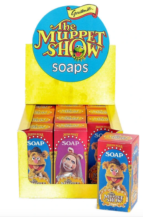 In 1977, English company J. Grossmith Ltd., produced a line of Muppet bathing products, including: S