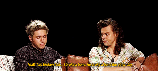 fyonedirection:two broken feet