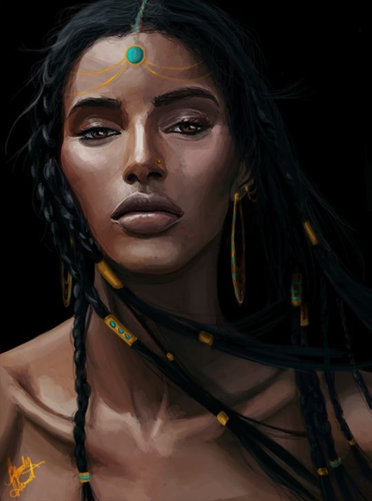 fyblackwomenart:  Nehemia by Tiara L'Hommedieu  -  Throne of Glass –   Senait