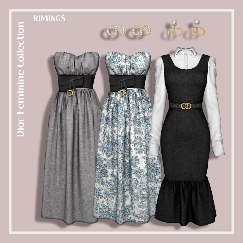 [RIMINGS] DIOR FEMININE COLLECTION. MARCH GIFTBOX - FULL BODY 2 / EARRING 2- NEW MESH- ALL LODS- NOR
