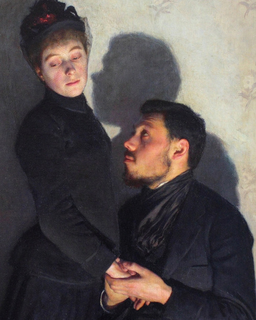 mysteriousartcentury:Emile Friant (1863-1932), Cast Shadows (Ombres portées), 1891, oil on canvas, 1