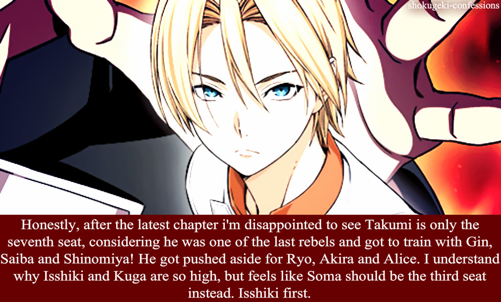 🍗Shokugeki Confessions🍛 — Soma's dad was really hot during his