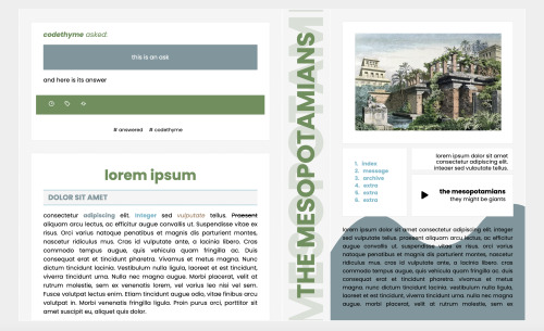codethyme:theme  04     :     the mesopotamiansa contained theme with three extra links, a music pla