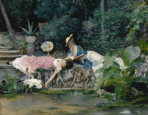 Vincente Capobianchi - Le heron famillier - 1877