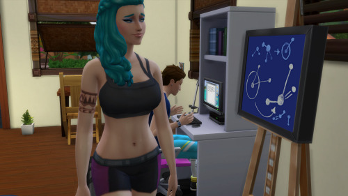 The Sims 4 (Nick x Amy) Day 32.(Image set 2 of 3).