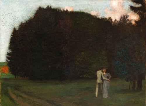 Franz von StuckLovers at the edge of the woods, ca. 1892Oil on canvas