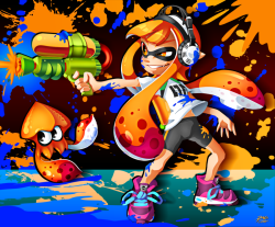 hyrulephoenix:  Splatoon!by R-no71  splat