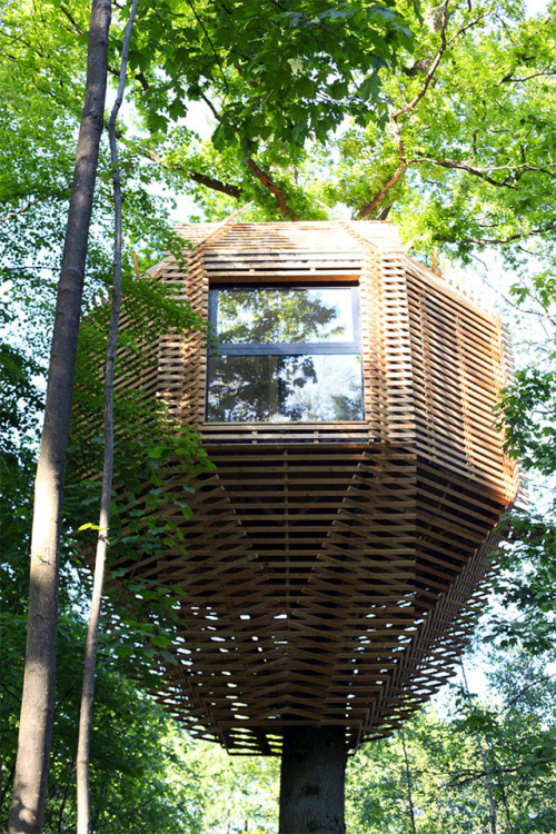 archatlas:      ORIGIN Tree House  Atelier LAVIT have designed the ORIGIN Tree House for their clients in France who wanted to have a unique cabin.ORIGIN is an exceptional cabin, a unique and tailor-made project. The architectural challenge for Atelier