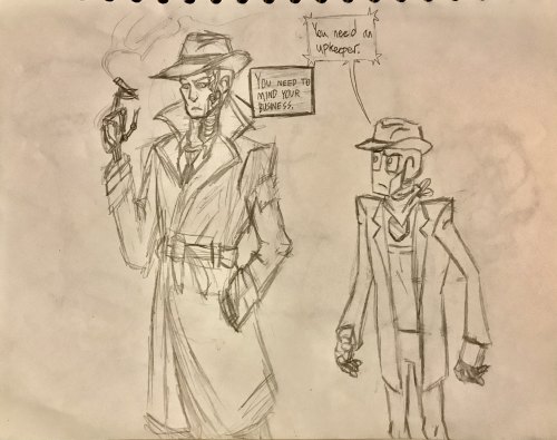 People have been comparing Ace to Nick Valentine from Fallout4 so uh, here