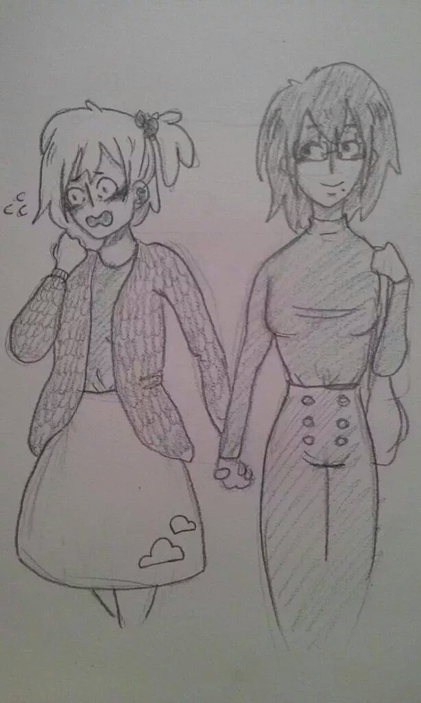 Quality is shit but take this quick doodle of volleyball lesbians and share my loveFUCK