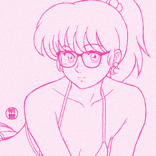 noise-wave:  Started working on a new piece for my store banner. A sexy #meganekko! ✨ Follow me also