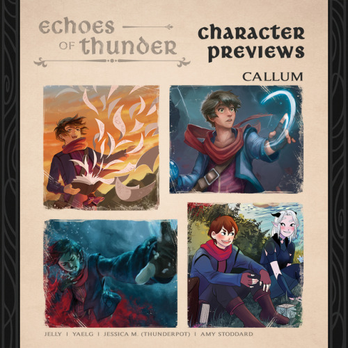 dragonprinceanthology:alchemyartgroup:Echoes of Thunder: Character Previews - CallumToday we’r
