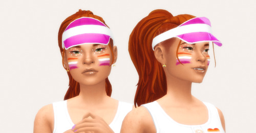 obligatory Pride lookbook 4 - Angelica (´▽`ʃ♡ƪ)more about her herehair | visor | makeup | face paint