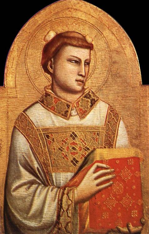 Saint Stephen, 1325, Giotto Di BondoneMedium: panel,tempera