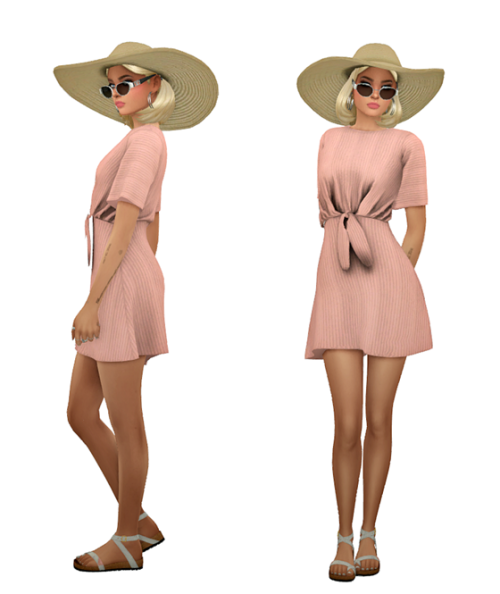 TS4 Beach Outfits Lookbook #5 Skin 1, 2, 3 / Hair / Eyebrows / Eyes / Nosemask Clothing - Full