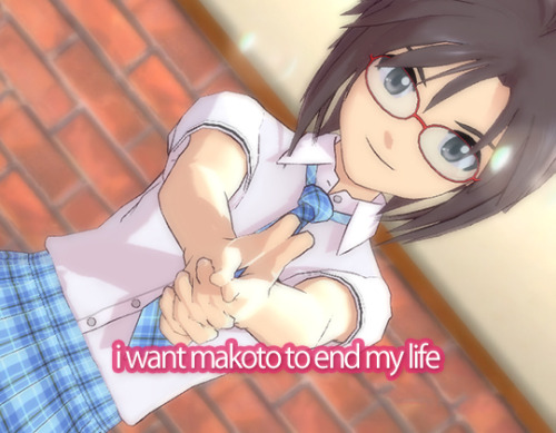 idolmasterconfessions:i want makoto to end my lifeI want Makoto to give me a little death.