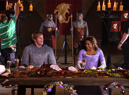 New Photographs of Bradley James and Angel Coulby as King Arthur and Queen Guinevere in BBC’s Merlin