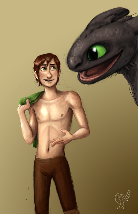 rennoii:I don’t know what came over me today, but I drew mah bb boiz without shirts. 