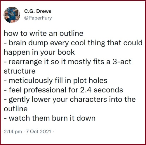 writerswritecompany: Suggested reading: 4 Tips And Tricks To Help You Survive Your Outline