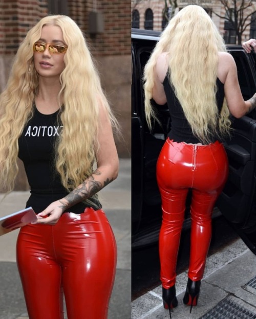 leathercelebs: #pvcpants | @thenewclassic was wearing these beautiful red #pvctrousers last year at 