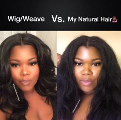 futureblackpolitician:  pastel-pwussy:  anukii:  flyandfamousblackgirls:  Again, the big problem/deal about weaves/wigs are?  End the stereotype that wearing wigs and weaves means you have no hair.  If anything, my hair is waist length because I protected