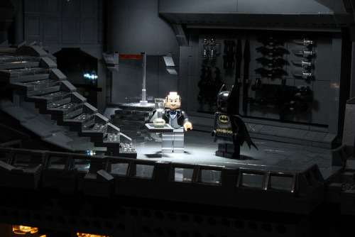 Bat cave built out of over 20,000 lego pieces -source-