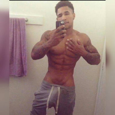 Porn dominicanblackboy:  A hot moment in the bathroom photos