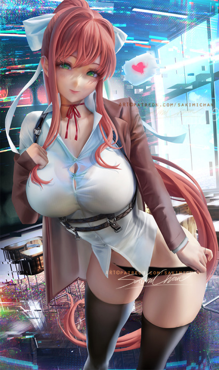 sakimichan:   Monika ~❤️❤️club spicy/PSD/vid