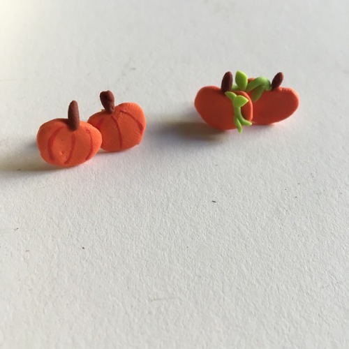 New fruit earring studs in the shop! https://www.etsy.com/listing/726879510/fruit-stud-earrings?ref=