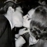 romyandalain:Alain Delon and Romy Schneider kissing in their dressing room, 1961. at the Théâtre de Paris. They were performing the play Tis Pity She’s a Whore  dir. by Luchino Visconti