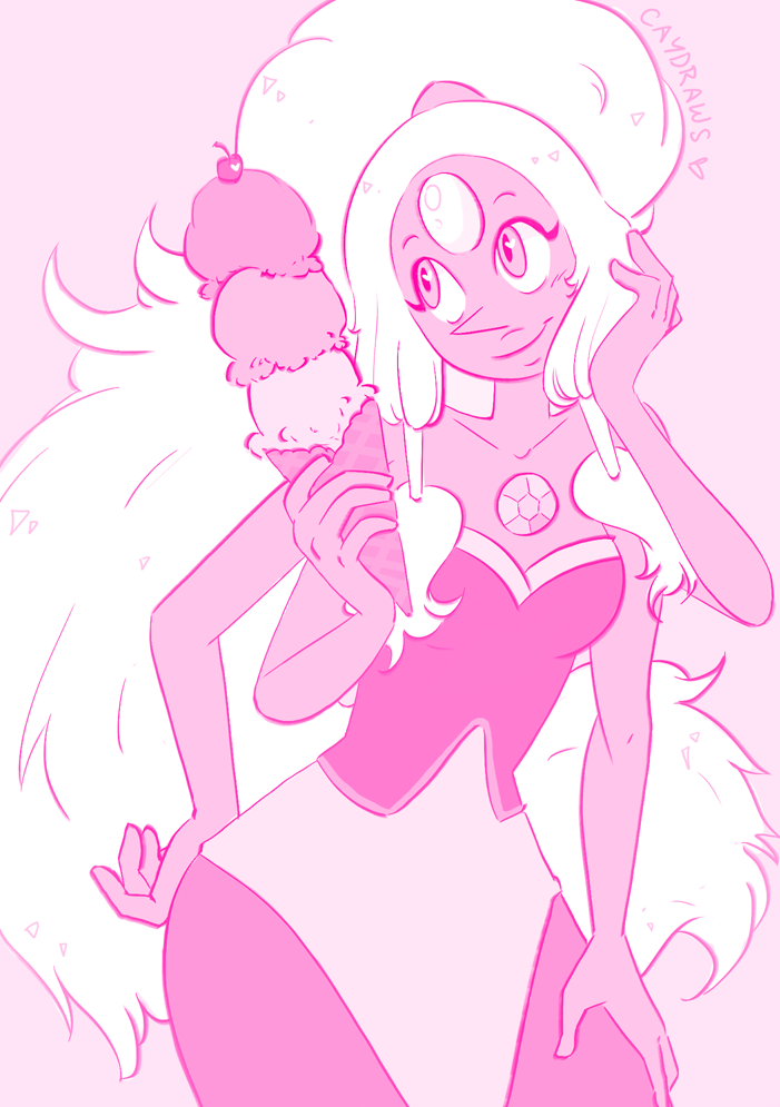 caydraws:  warmup doodle!  trying to ink traditionally when you’re having a shaky