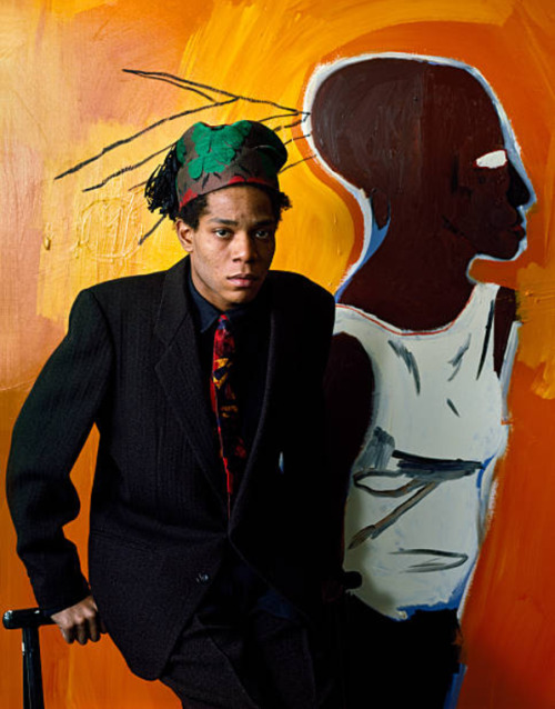 twixnmix:Jean-Michel Basquiat photographed by Evelyn Hofer for Vogue, 1985.