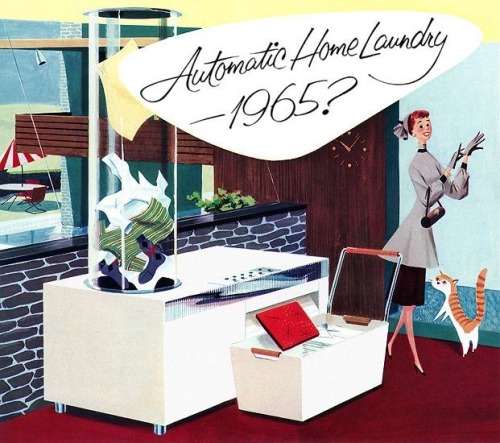 Visions of the future… Lovely 1950s ads by illustrator Fred McNabb.