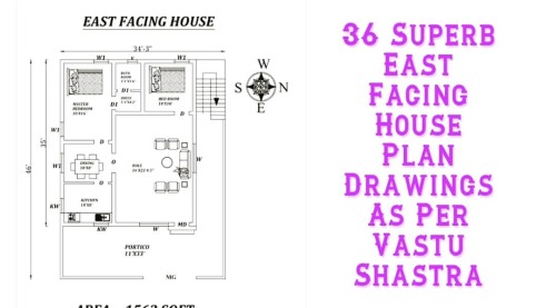 36 Superb East Facing House Plan Drawings As Per Vastu Shastra details are given in this article. Va
