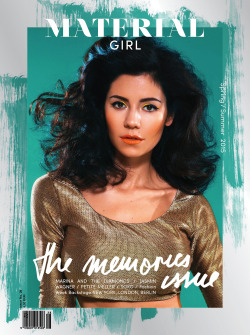 apup-deactivated20171002: Marina and The Diamonds on the cover of Material Girl