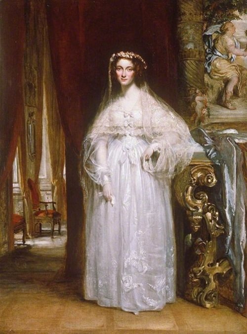 1836 Wedding portrait of Anna Maria Charlotte Wyndham Quinn by an unknown artist