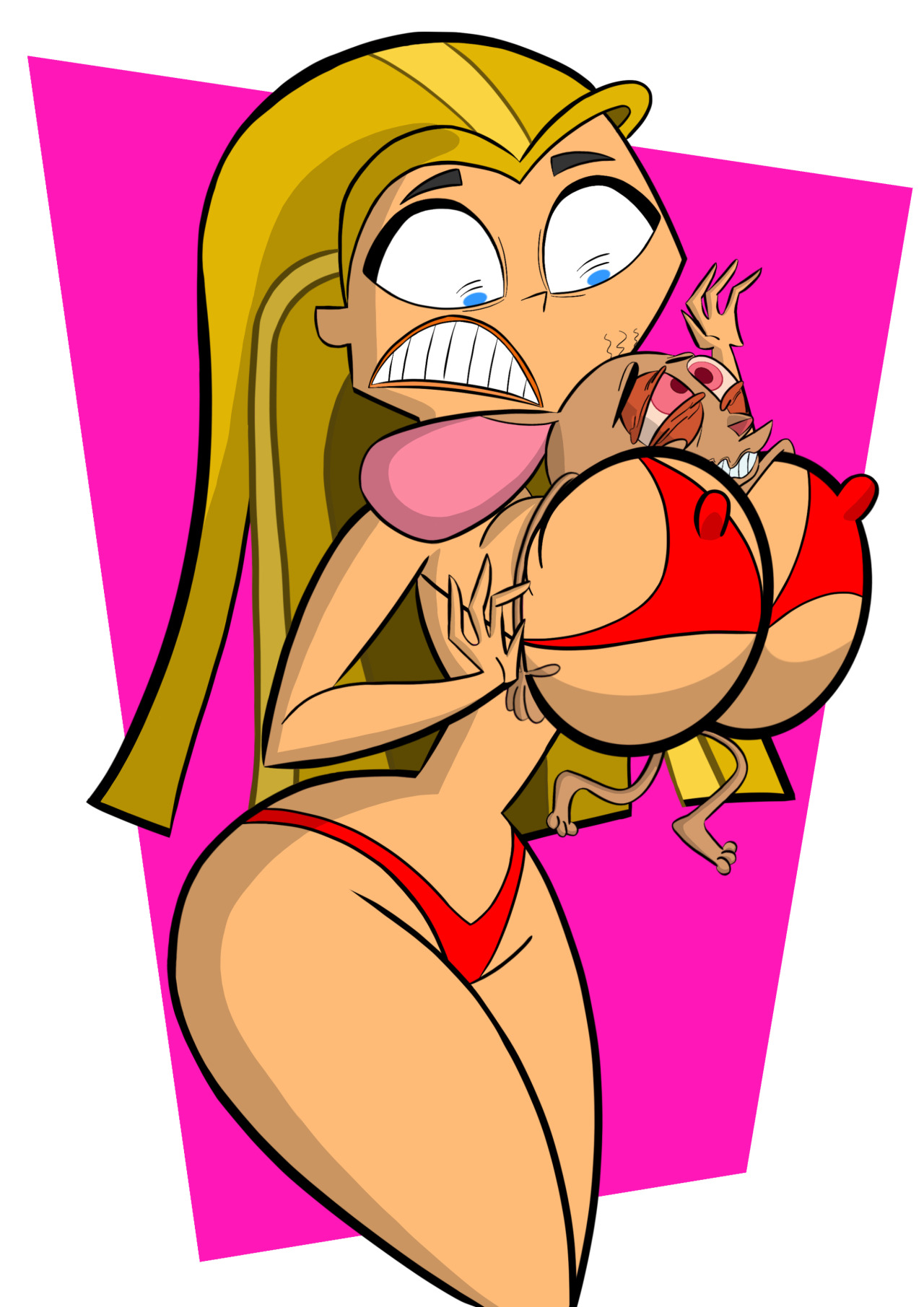 codykins123:Lindsay’s Boob Squeeze: Ren Hoek Addition + Alternate Version by Codykins123