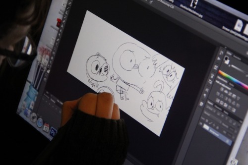 nickanimationstudio: Artists in Action! Meet Ashlyn, a storyboard artist on Harvey Beaks! We loved 