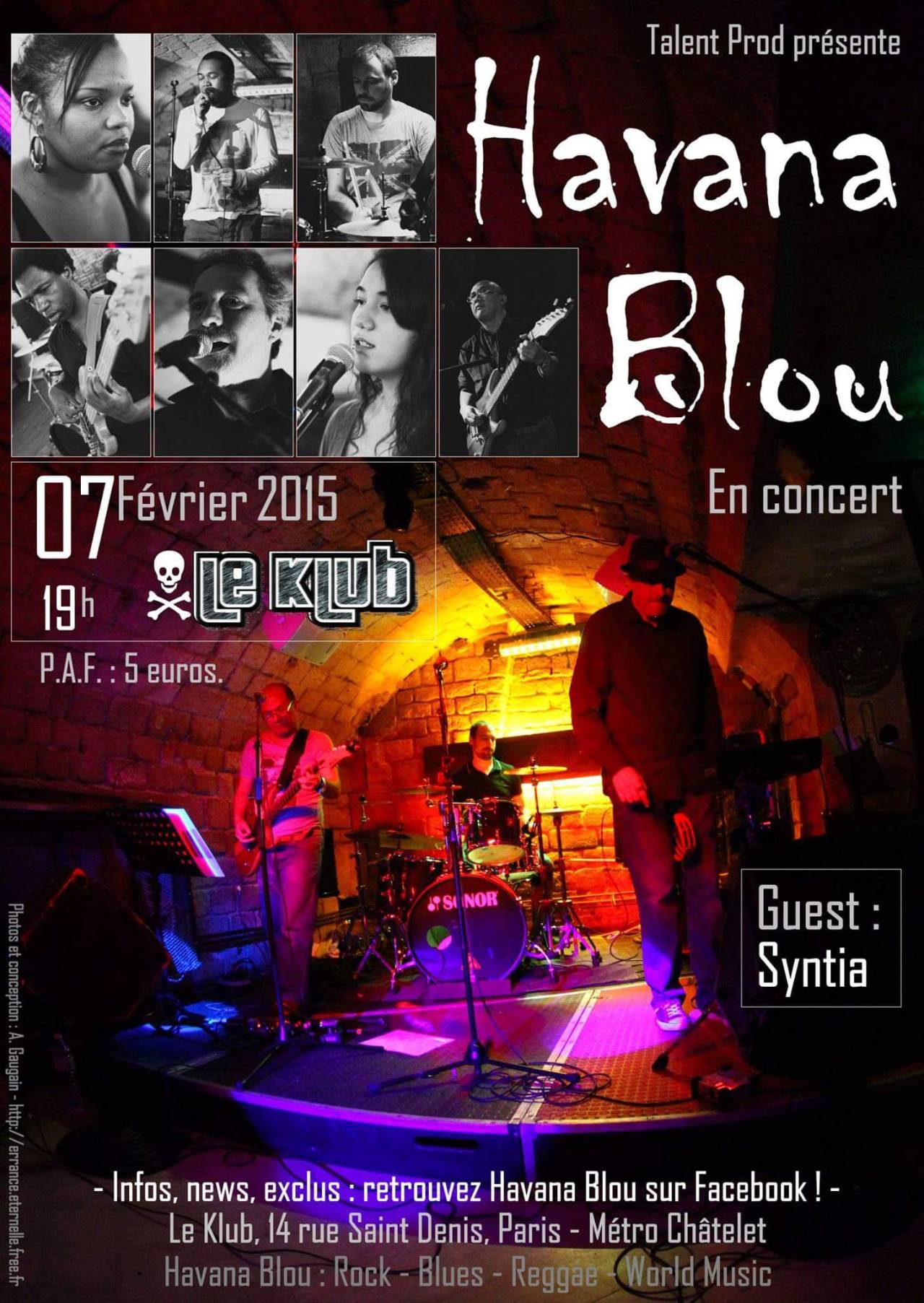 Jour J pour le concert Havana Blou au Klub de Paris à 19h 