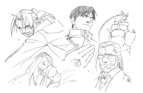 giovanni and bradley clothes swap and an fma sketch dumpthat is all