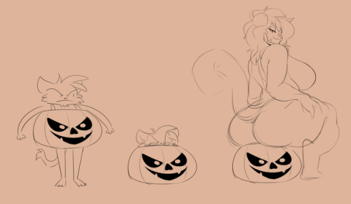 buxbi:Halloween doodles~ ft. @catminionTwitter | Furaffinity | Picarto | Other She trapped him with